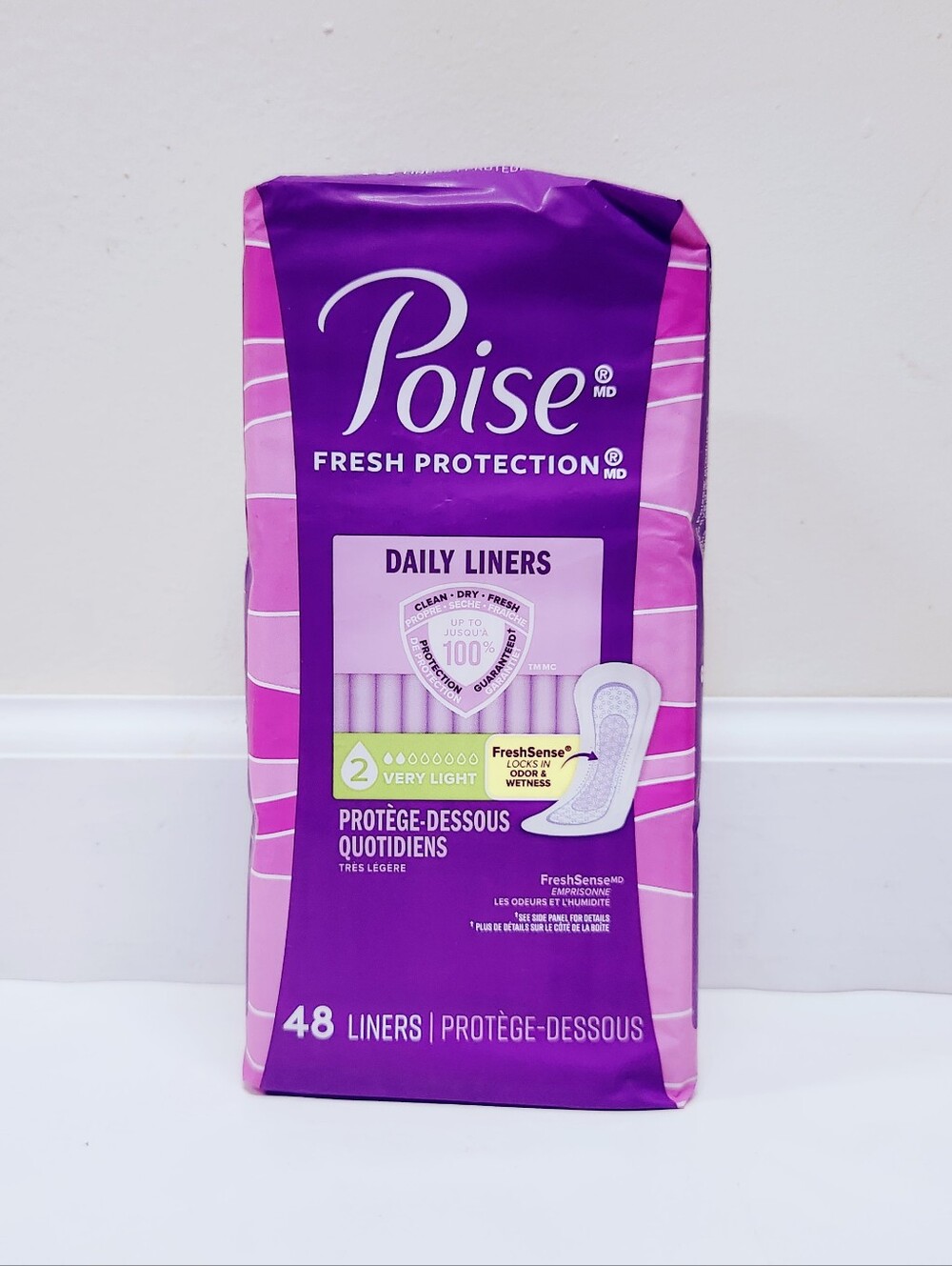 ⭐4/$15 Poise Daily Incontinence Panty Liners Very Light Absorbency Regular, 48CT